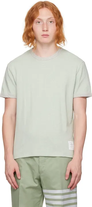 Thom Browne Green Ringer T-Shirt