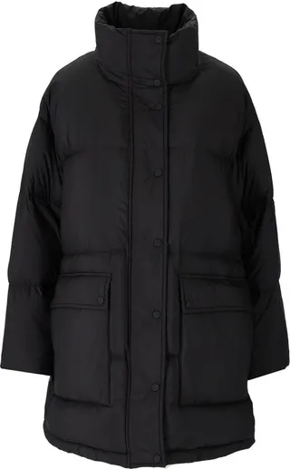 Stand Studio Edna Black Oversize Padded Coat