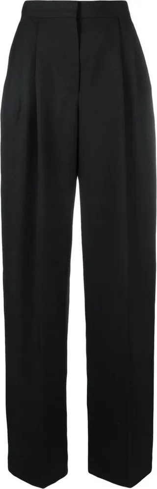 High-Waisted Straight-Leg Trousers