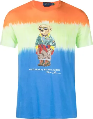 Blue Polo Bear Cotton T-Shirt