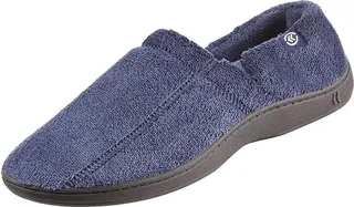 Isotoner Men's Microterry Slip On Slipper (Navy) Men's Slippers