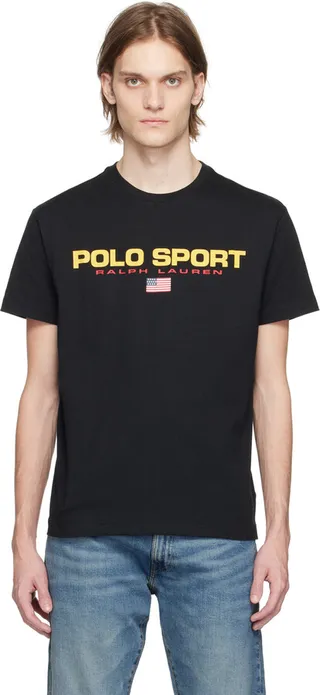 Polo Ralph Lauren Black 'Sport' T-Shirt