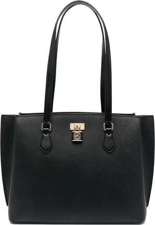 Black Ruby Tote Bag In Leather Woman