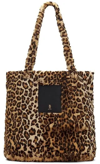 R13 Oversized Tote Bag in Brown