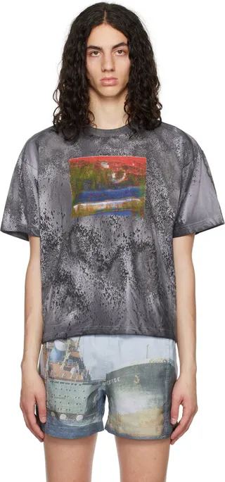 Serapis SSENSE Exclusive Black AI T-Shirt