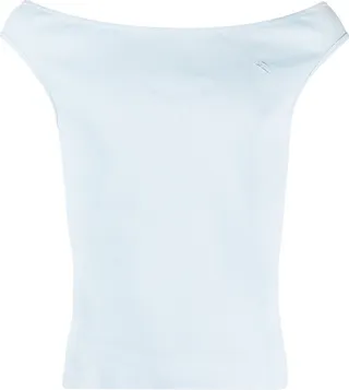 Embroidered-Logo Ribbed Tank Top