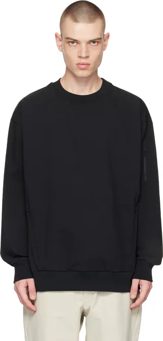 Descente ALLTERRAIN Black Crewneck Long Sleeve T-Shirt