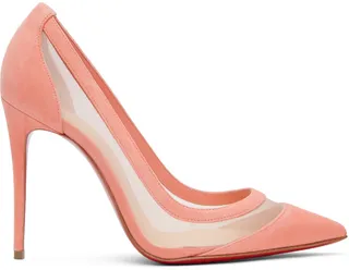 Christian Louboutin Pink Galativi 100 Heels