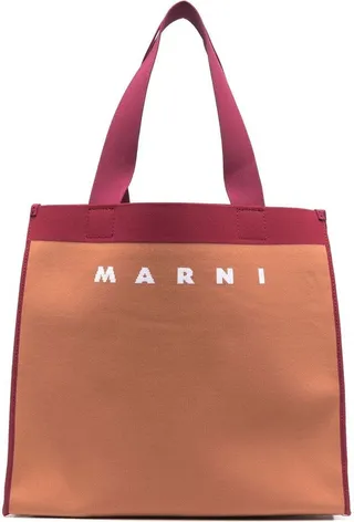 Logo Print Tote Bag