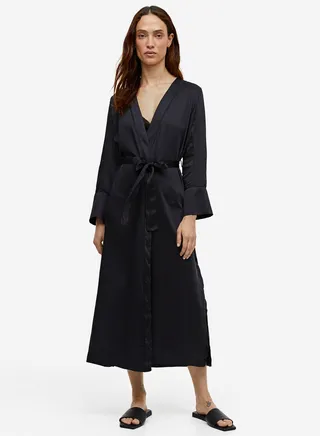 Tie Detail Robe