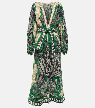 Printed cotton kaftan