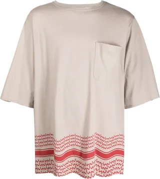 graphic-print oversized T-shirt