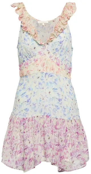 Seneca floral silk minidress