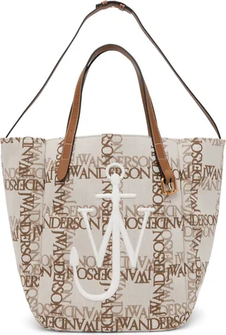 JW Anderson Beige Logo Belt Tote