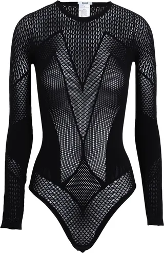 Romance Net Body Lingerie Bodysuit Black