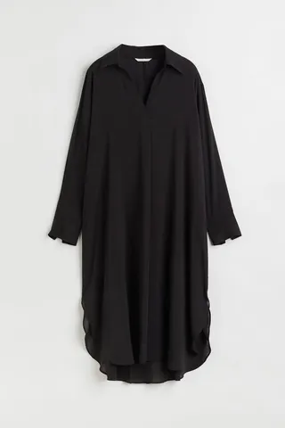 Lyocell-blend Shirt Dress