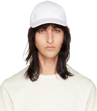 A.P.C. White Charlie Cap
