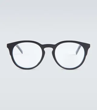 Round acetate glasses