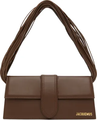 Jacquemus Brown Le Raphia 'Le Bambino Long Ficiu' Bag