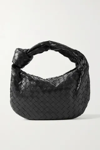 Bottega Veneta - Jodie Teen Knotted Intrecciato Leather Tote - Black