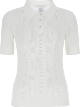 Philosophy Di Lorenzo Serafini Straight Hem Knitted Polo Shirt