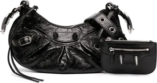 Black Le Cagole Spike XS Shoulder Bag