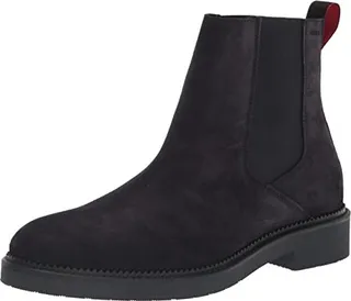 HUGO Tonal Pull On Suede Chelsea Boot