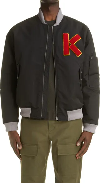 Logo Twill Bomber Jacket