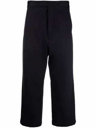 Cropped Straight-Leg Trousers
