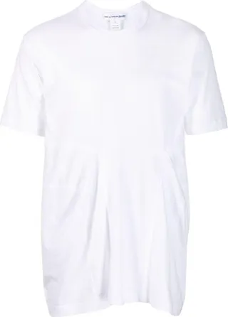 ruched cotton T-shirt
