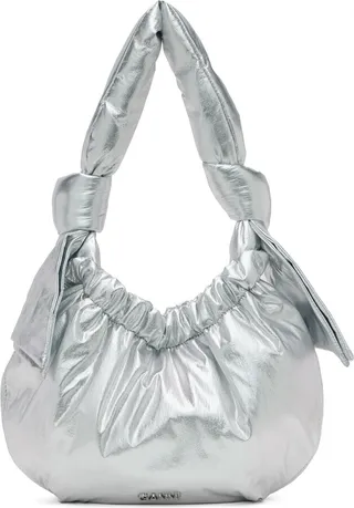 GANNI Silver Small Occasion Bag