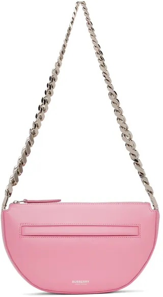 Burberry Mini Olympia Zip Chain Shoulder Bag