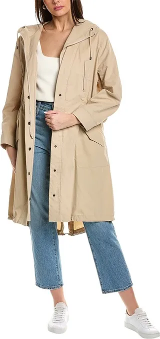 Brunello Cucinelli Drawstring Waist Trench Coat