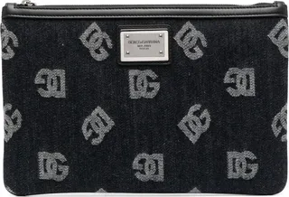 Monogram-Jacquard Clutch Bag