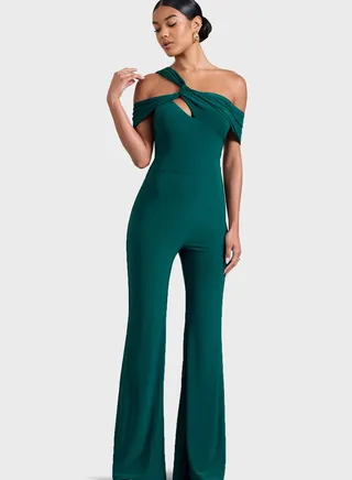 Cut Out Lace Detail Jumpsuit