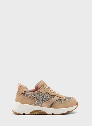 Glitter Lace Up Trainer