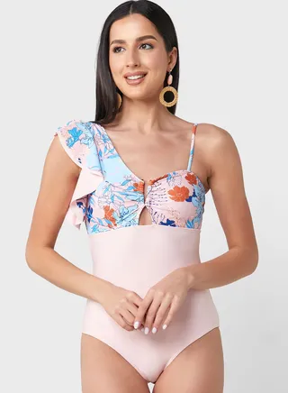 Printed Floral Swimsuit