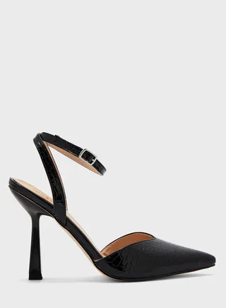 Croc Patent High Heel Pump