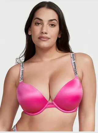 Shine Strap Push-Up Bra