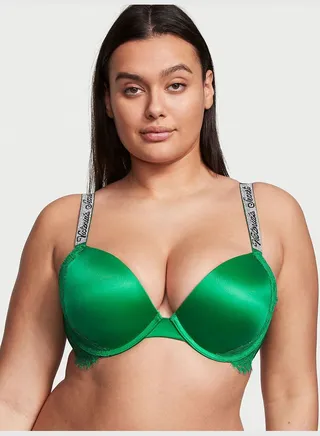 Shine Strap Push-Up Bra