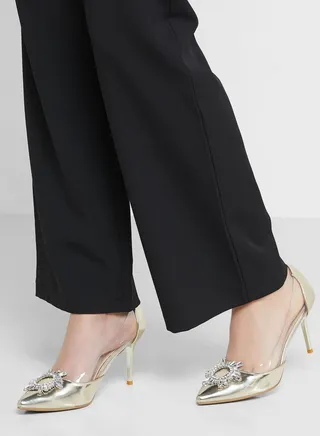 Sunburst Brooch Persplex Pointed Pump