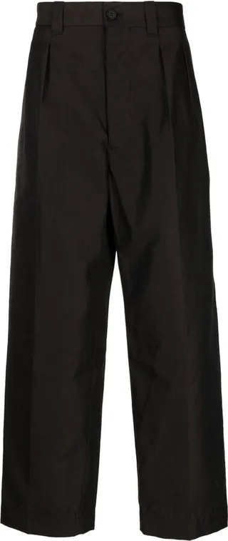 Straight-Leg Cut Trousers