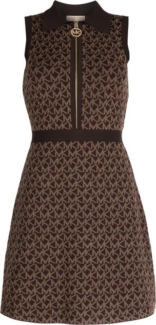 Intarsia-Knit Monogram Dress