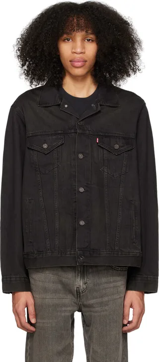 Levi's Black Faded Denim Jacket