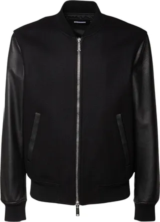 Ibra wool blend bomber jacket