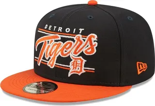Men's New Era Navy Detroit Tigers Team Script 9FIFTY Adjustable Snapback Hat