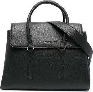 Logo-Plaque Detail Tote Bag