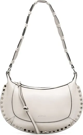 Neutral Oskan Moon Leather Shoulder Bag