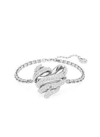 Volta Rhodium Plated Heart Bracelet