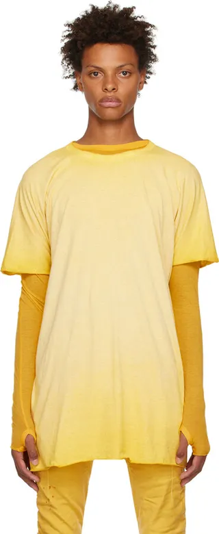 Boris Bidjan Saberi Yellow One Piece T-Shirt
